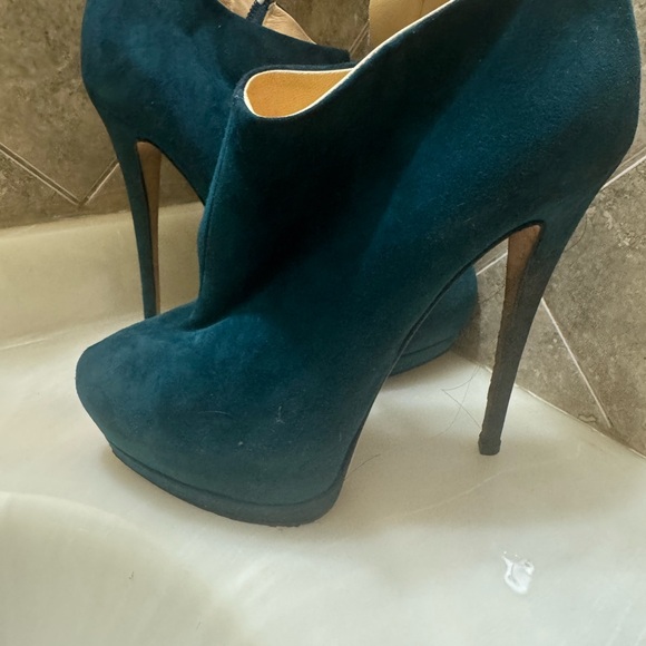 Giuseppe Zanotti Dark Teal Heeled Boots - Picture 5 of 8